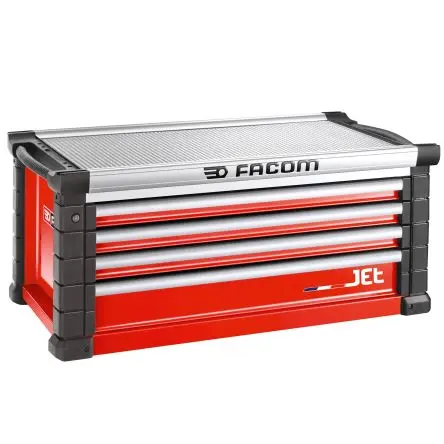 Produktfoto 1 von Facom Aluminium Werkzeugschrank 4 Schubladen, 500 mm x 57.5cm x 1.19 m