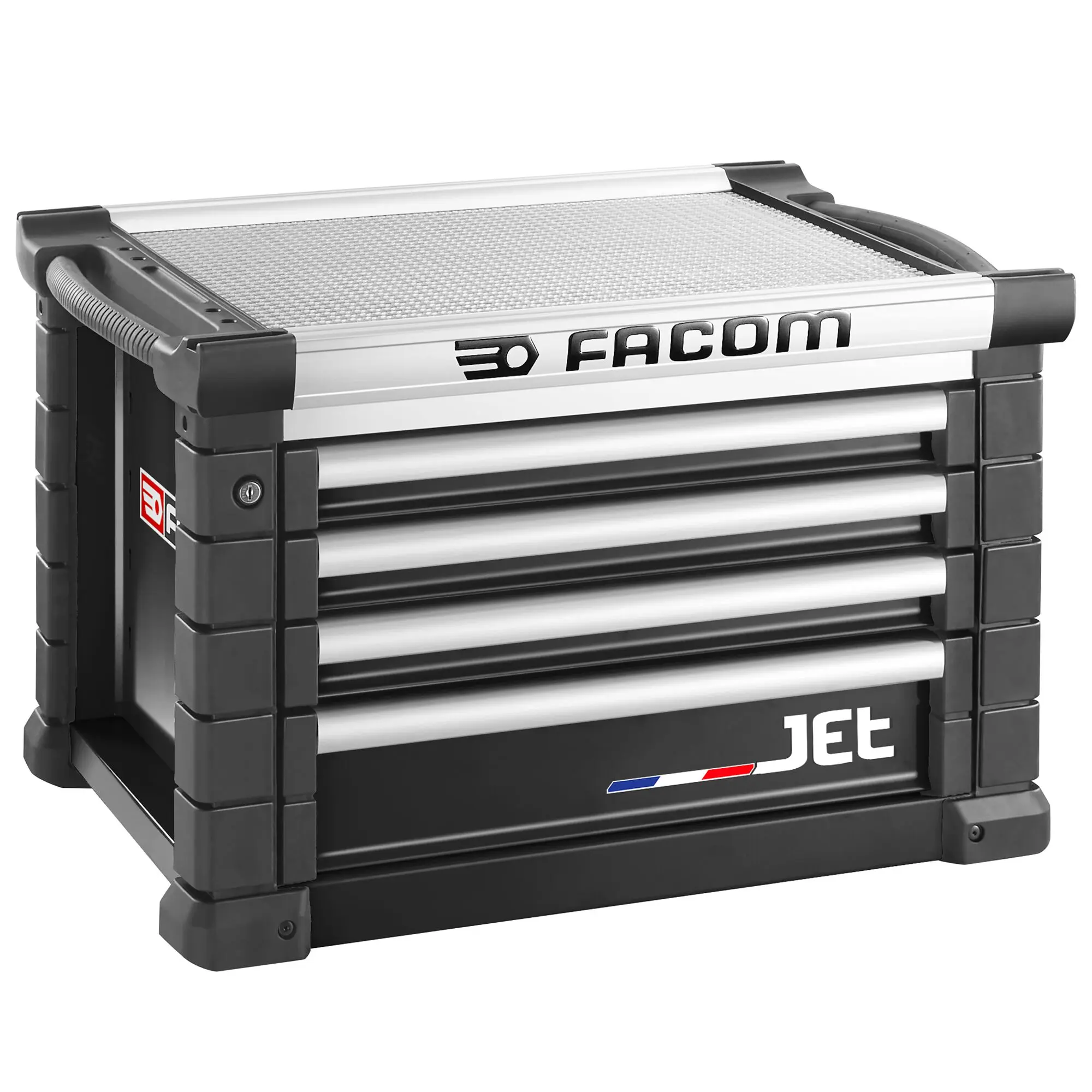Produktfoto 1 von Facom Aluminium Werkzeugschrank 4 Schubladen, 500 mm x 57.5 cm x 1 m