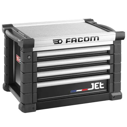 Produktfoto 1 von Facom Aluminium Werkzeugschrank 4 Schubladen, 500 mm x 57.5cm x 1 m