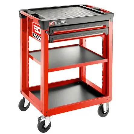 Produktfoto 1 von Facom Polypropylen, Kunstfaser Werkzeugwagen 2 Schubladen mit Rädern, 972 mm x 515mm x 779 mm