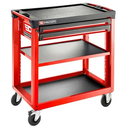 Produktfoto 1 von Facom Polypropylen, Kunstfaser Werkzeugwagen 2 Schubladen mit Rädern, 972 mm x 515mm x 969 mm