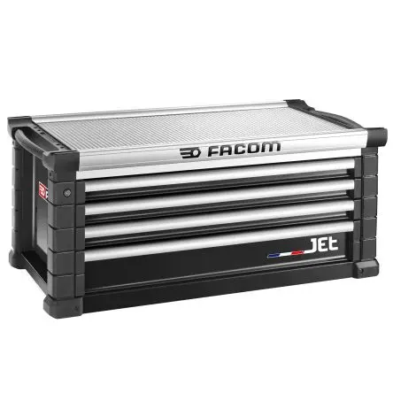 Produktfoto 1 von Facom Aluminium Werkzeugschrank 4 Schubladen, 500 mm x 57.5cm x 1.19 m