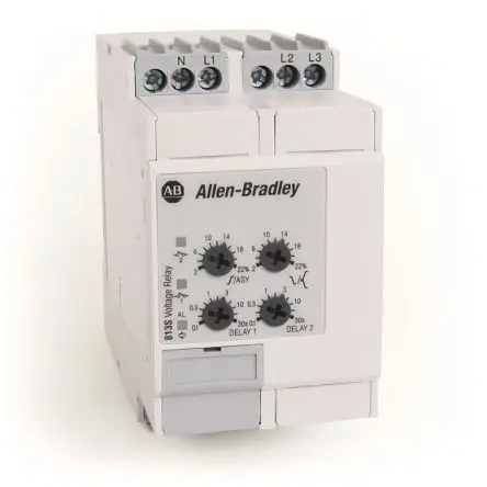 Produktfoto 1 von Allen Bradley 813SV3 Überwachungsrelais 3-phasig, 1-poliger Umschalter Schraubanschlussklemme