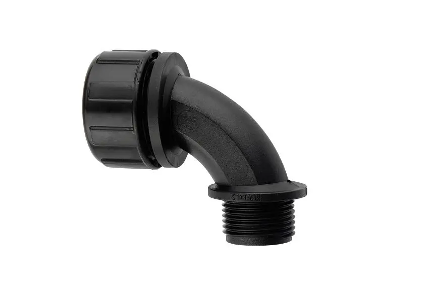 Produktfoto 1 von Flexicon MP90 Nylon Kabelrohr Befestigung M20 20 mm Schwarz Schwarz-Finish IP40