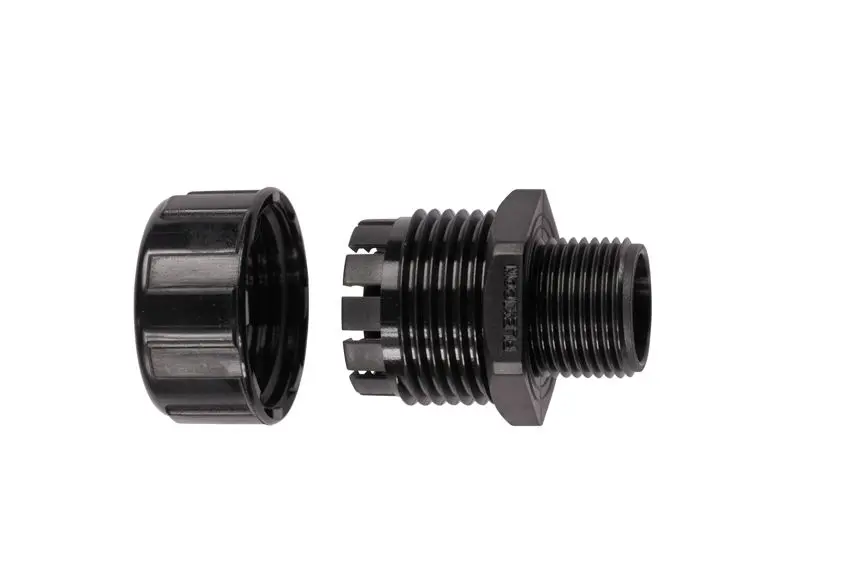 Produktfoto 1 von Flexicon MPC Nylon Kabelrohr Befestigung Gerade, feste Kompressions-Kabelverschraubung M25 25 mm Grau Grau-Finish IP68,