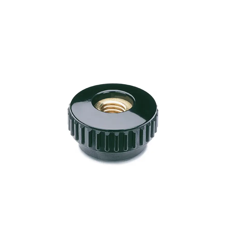 Produktfoto 1 von Elesa Knopf Schwarz M10 Duroplast x 18 mm Rund, mit Gewindebohrung Ø 31 mm