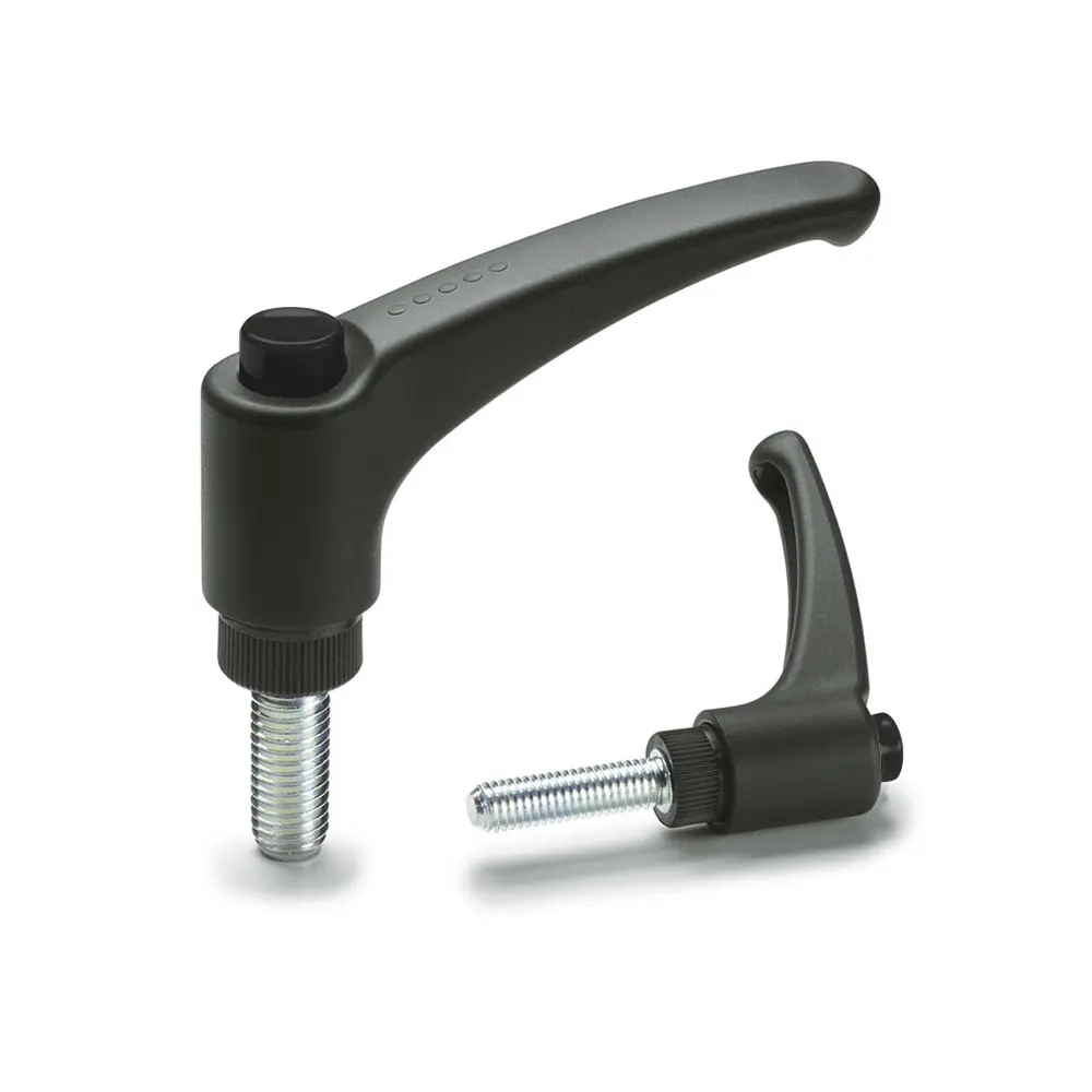 Produktfoto 1 von Elesa Matt Schwarz Stahl Griff, L 72.5 mm H 43 mm B 19 mm