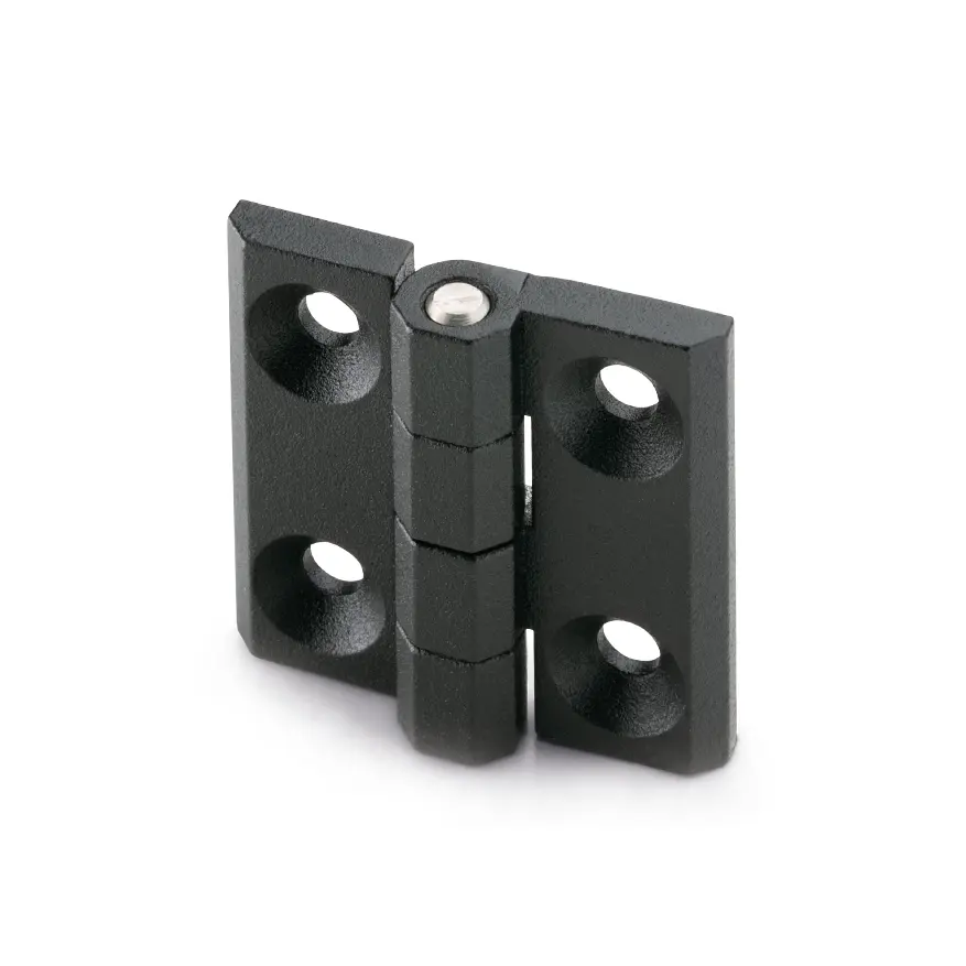 Produktfoto 1 von Elesa Edelstahl Scharnier Scharnier Festwert Schraubbefestigung Freischwingend, 9 mm x 40 mm x 40 mm