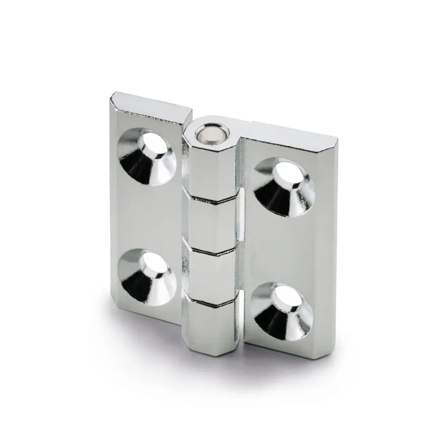 Produktfoto 1 von Elesa Zinklegierung Scharnier Scharnier Festwert Schraubbefestigung Freischwingend, 9 mm x 40 mm x 40 mm