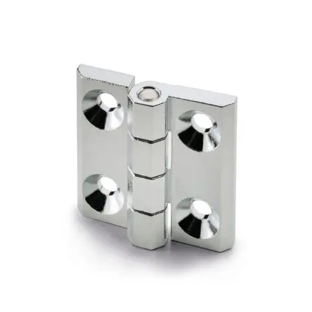Produktfoto 1 von Elesa Zinklegierung Scharnier Scharnier Festwert Schraubbefestigung Freischwingend, 9 mm x 40mm x 40 mm