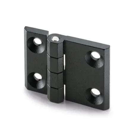 Produktfoto 1 von Elesa Zinklegierung Scharnier Scharnier Festwert Schraubbefestigung Freischwingend, 11.5 mm x 63mm x 5 mm
