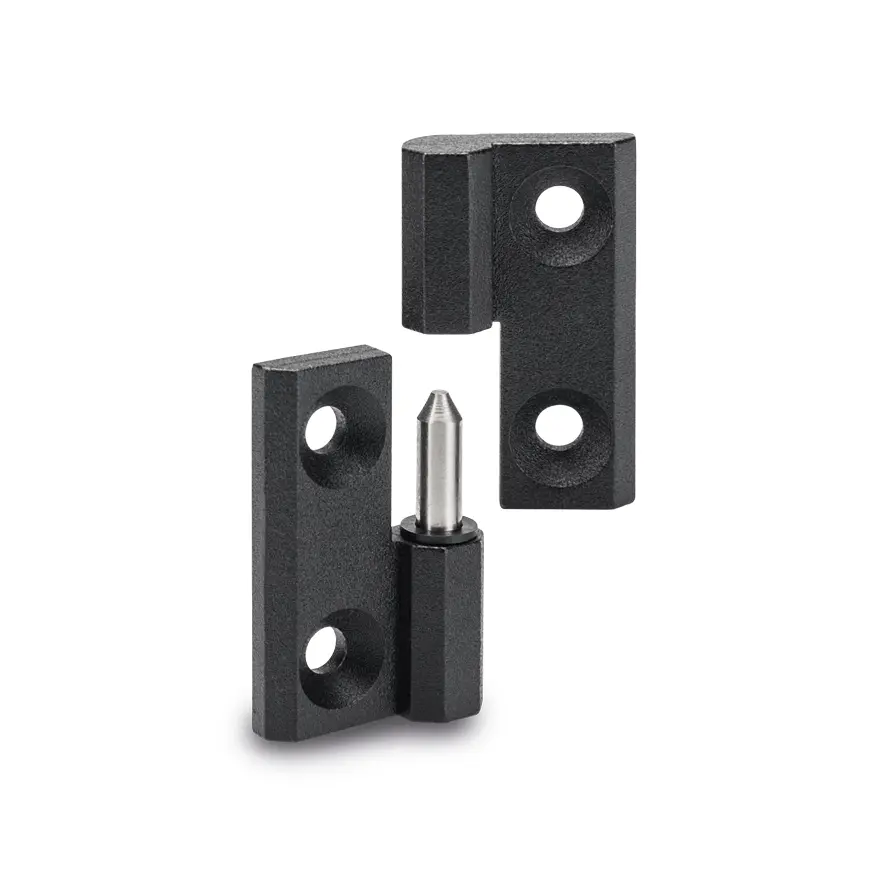 Produktfoto 1 von Elesa Zinklegierung Flaggen-Scharnier Fahnenschuh Abhebbar Angeschraubt Freischwingend, 9 mm x 40 mm x 40 mm