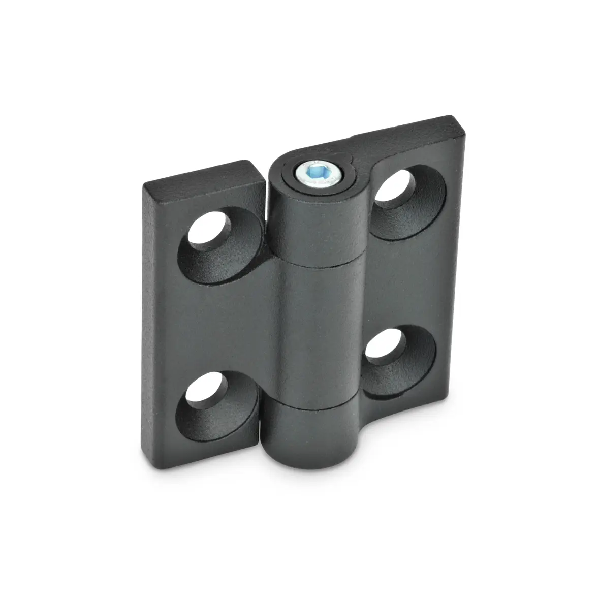 Produktfoto 1 von Elesa Zinklegierung Drehmomentscharnier Reibung Schraubbefestigung Freischwingend, 18.5 mm x 60 mm x 60 mm