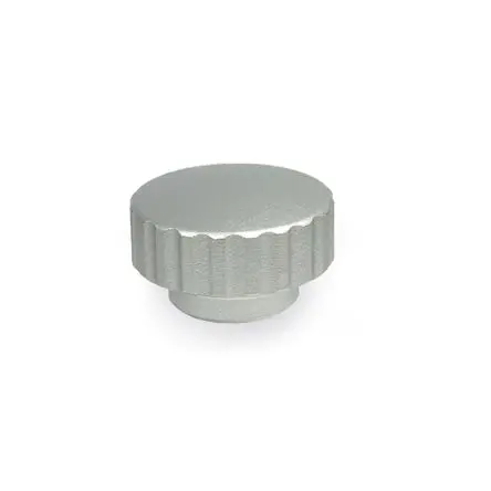 Produktfoto 1 von Elesa Knopf Natur M8 Edelstahl x 17 mm Rund, mit Gewindebohrung Ø 28 mm
