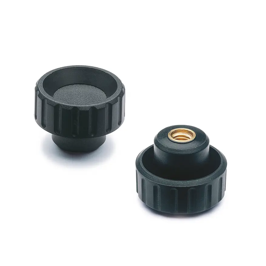Produktfoto 1 von Elesa Knopf Schwarz M8 Technopolymer auf Polyamidbasis x 9 mm, mit Blindbohrung Ø 32 mm