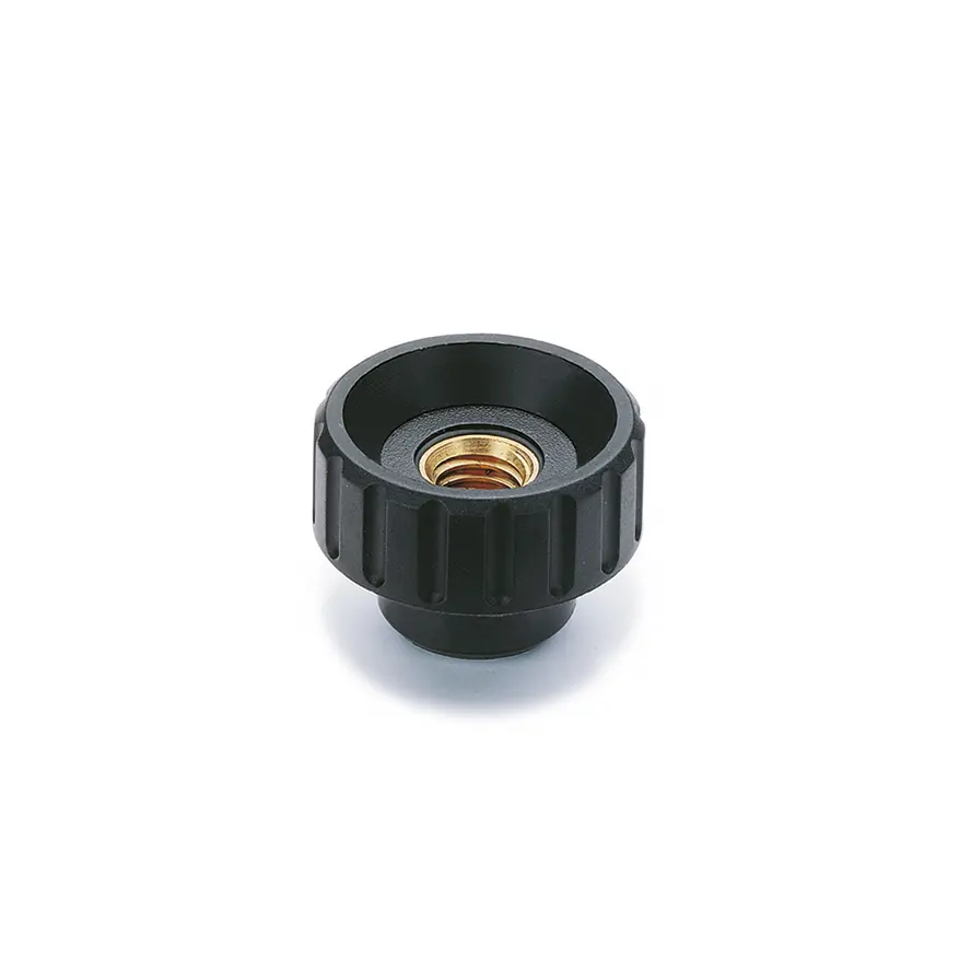 Produktfoto 1 von Elesa Knopf Schwarz M6 Technopolymer auf Polyamidbasis x 19 mm Rund, mit Gewindebohrung Ø 26 mm