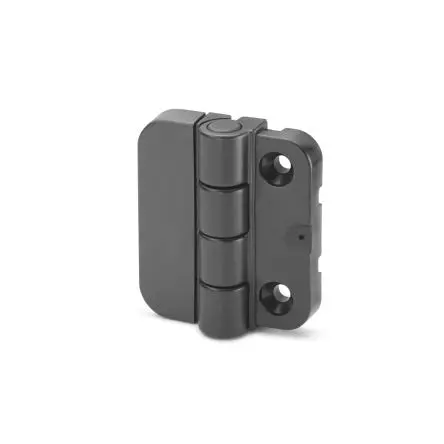 Produktfoto 1 von Elesa Polyoxymethylen (POM) Scharnier Scharnier Schraubbefestigung Freischwingend, 14 mm x 45mm x 5 mm
