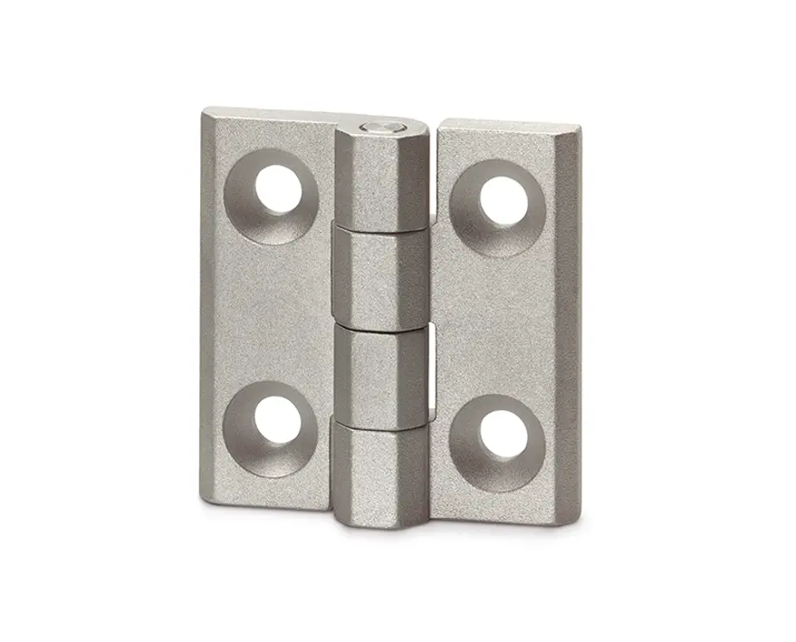 Produktfoto 1 von Elesa Aluminium Scharnier Scharnier Festwert Schraubbefestigung Freischwingend, 7.5 mm x 30 mm x 30 mm