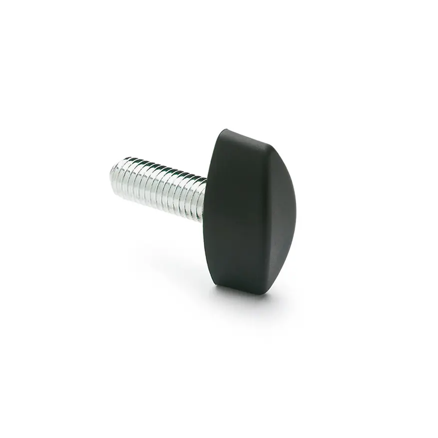 Produktfoto 1 von Elesa Knopf Schwarz M8 x 25 Glasfaserverstärktes Polyamid x 15 mm Flügel, mit Gewindebohrung Ø 32 mm