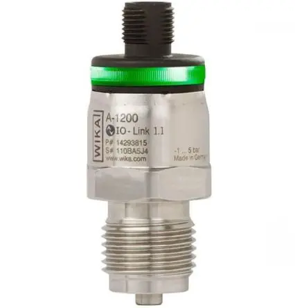 Produktfoto 1 von WIKA A-1200 Überdruck Anzeige Drucksensor 0 bar, PNP/NPN 10 bar, für Luft, Medium, Gas