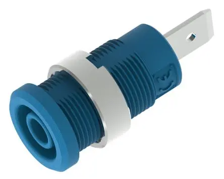 Produktfoto 1 von Electro PJP 4 mm Buchse Blau Buchse für Laborstecker, Kontakt Vernickelt, 1kV 36A Stecker