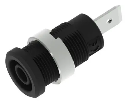 Produktfoto 1 von Electro PJP 4 mm Buchse Schwarz Buchse für Laborstecker, Kontakt Vernickelt, 1kV 36A Stecker