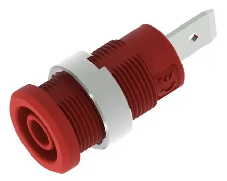 Produktfoto 1 von Electro PJP 4 mm Buchse Rot Buchse für Laborstecker, Kontakt Vernickelt, 1kV 36A Stecker