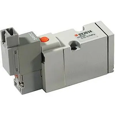 SMC SY Pneumatik-Magnetventil 2 position double Verteiler G1/8, Magnet/Pneumatisch-betätigt 24V dc
