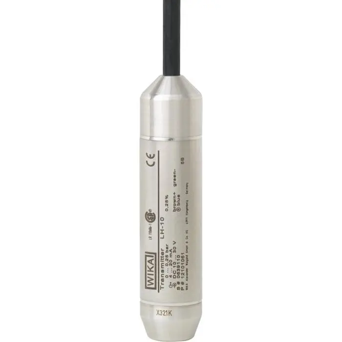 WIKA Level Probe Model LH-10 Füllstandssensor Pegelmesser mit 15 m Kabel, Nein Zulassung bis 0.4 bar -10 °C / 85 °C