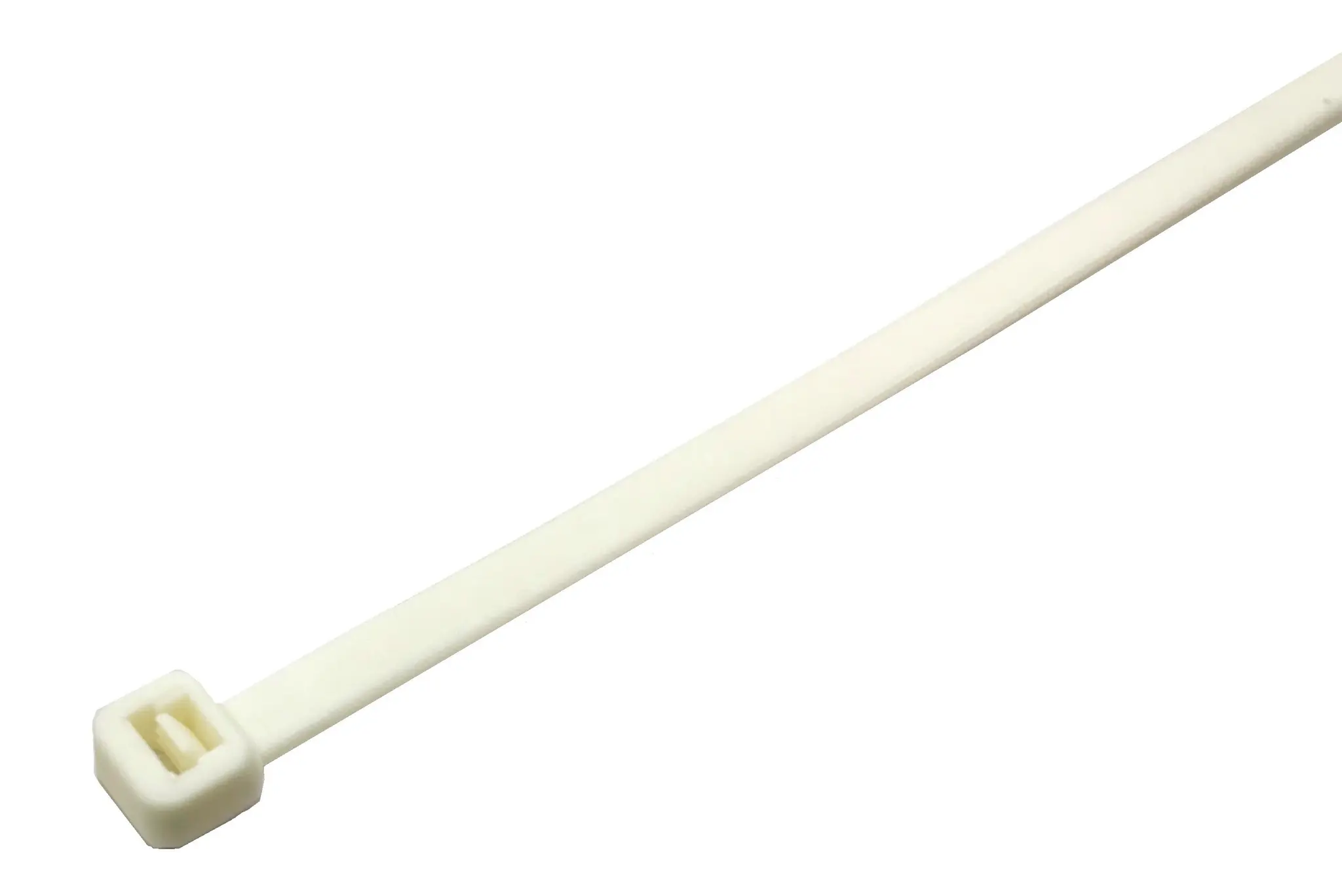 RS PRO Nylon 6.6 Kabelbinder Nicht lösbar Weiß 4.8 mm x 190 mm