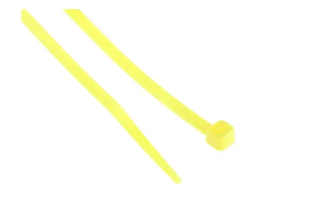 Produktfoto 1 von RS PRO Nylon 6.6 Kabelbinder Nicht lösbar Gelb 3.6 mm x 203 mm