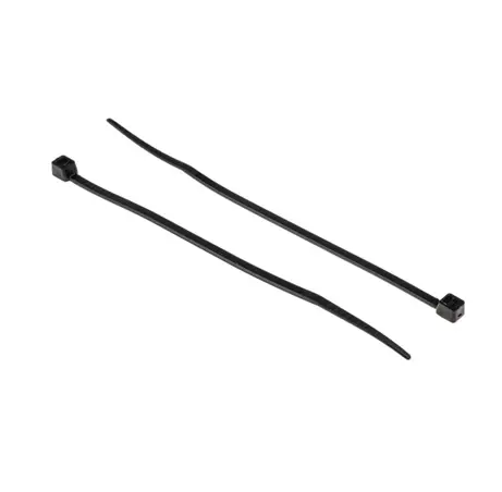 Produktfoto 1 von RS PRO Nylon 6.6 Kabelbinder Schwarz 4.8 mm x 203 mm