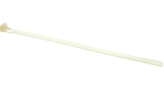 Produktfoto 1 von RS PRO Nylon 6.6 Kabelbinder Lösbar Natur 7.6 mm x 150 mm