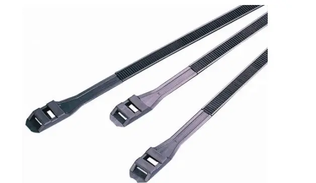 Produktfoto 1 von RS PRO Nylon 6.6 Kabelbinder Doppelverriegelung Schwarz 9 mm x 760 mm