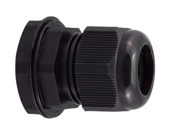 Produktfoto 1 von RS PRO PG Kabelverschraubung, PG13.5 Nylon 6.6 Schwarz 6 mm/ 12 mm, IP68