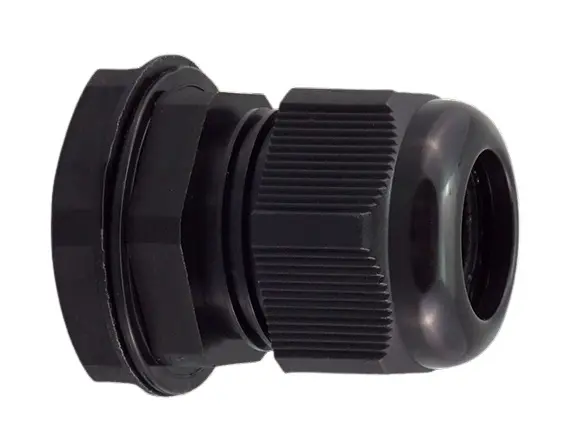 Produktfoto 1 von RS PRO PG Kabelverschraubung, PG9 Nylon 6.6 Schwarz 4 mm/ 8 mm, IP68