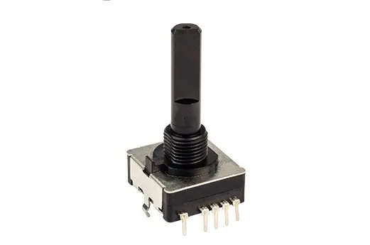 Produktfoto 1 von Bourns PAC18R1 Absolutwertgeber Absolut, 60U/min, Gray Flach mit Ø 9.5mm Schaft