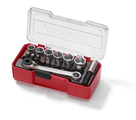 Produktfoto 1 von Teng Tools Steckschlüsselsatz 1/4 in Vierkant 6-Kant 19-teilig
