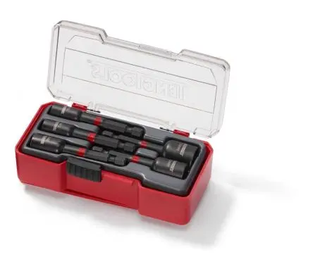 Produktfoto 1 von Teng Tools Schlag-Steckschlüssel lang 1/4 in Sechskant Sechskant 5-teilig