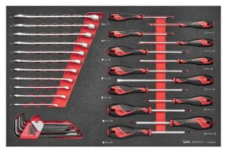Produktfoto 1 von Teng Tools Schraubendreher- und Schraubenschlüsselsatz 33-teilig