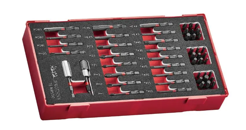 Produktfoto 1 von Teng Tools Schlag Bitsatz schlagfest, Schaum 1/4 in 30 to 50 mm, 50-teilig