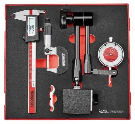 Produktfoto 1 von Teng Tools Messwerkzeugsatz Werkzeugsatz, Schaumstoffeinlage 3-teilig