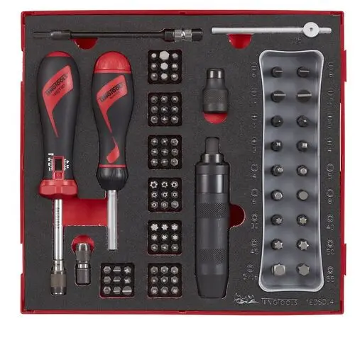 Produktfoto 1 von Teng Tools Drehmomentschraubendreher Drehmoment-Schraubendrehersatz, Schaum 1/2 in 25 to 36 mm, 95-teilig