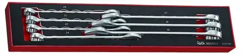 Produktfoto 1 von Teng Tools Schraubenschlüsselsatz Ring-Maulschlüssel CrV-Stahl, 7-teilig