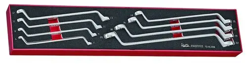 Produktfoto 1 von Teng Tools Ringschlüsselsatz, 8-teilig 6 x 7 mm, 8 x 9 mm, 10 x 11 mm, 12 x 13 mm, 14 x 15 mm, 16 x 17 mm, 18 x 19 mm,