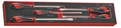Produktfoto 1 von Teng Tools Standard-Schraubendrehersatz, 5-teilig Geschlitzt