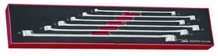 Produktfoto 1 von Teng Tools Ringschlüsselsatz, 6-teilig 8 x 10 mm, 11 x 13 mm, 12 x 14 mm, 16 x 18 mm, 17 x 19 mm, 22 x 24 mm