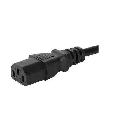 Produktfoto 1 von Schurter Netzkabel, A IEC C13, Rechtwinklig, B Eurostecker, 2 m Schwarz Polyvinylchlorid, 250V