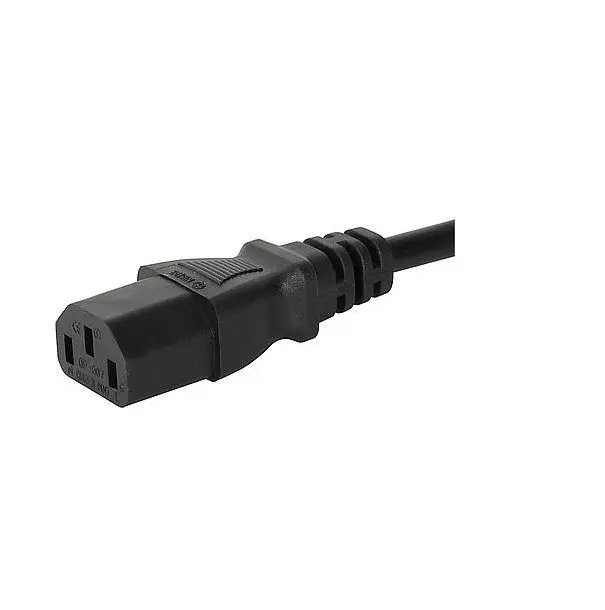 Produktfoto 1 von Schurter Netzkabel, A Eurostecker, B C13, 2.5 m Schwarz Polyvinylchlorid, 250 V
