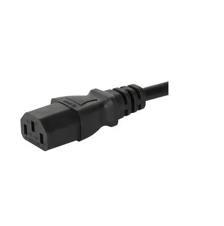 Produktfoto 1 von Schurter Netzkabel, A IEC C13, Rechtwinklig, B C13, 2.5 m Schwarz Polyvinylchlorid, 250V